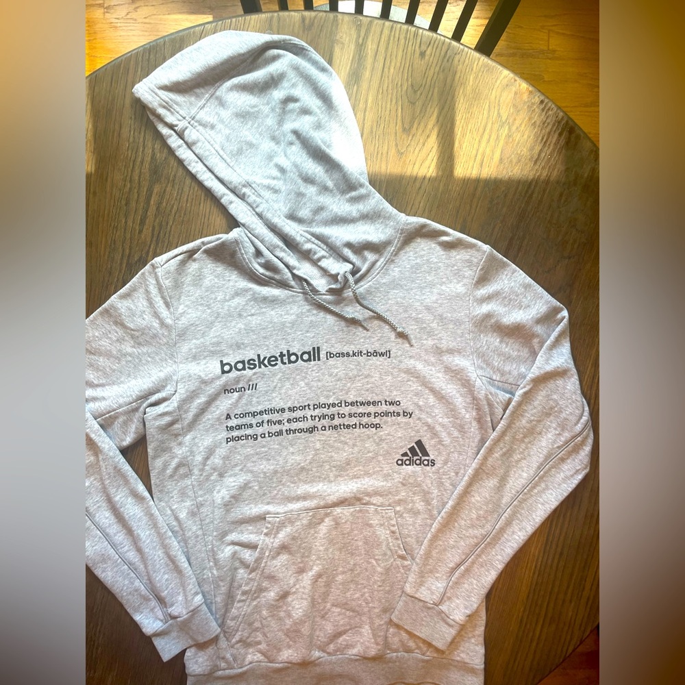 gray basketball hoodie